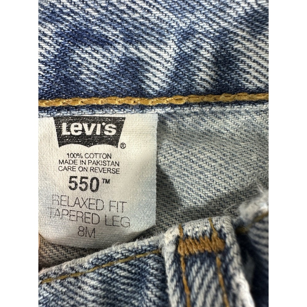 Levi's 550 Women's Jeans 8M Relaxed Fit Tapered Leg High Rise Light Wash Denim - Picture 7 of 12